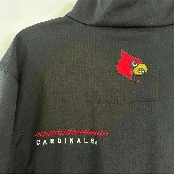 Franchise Club Sweater Sweatshirt Louisville Cardinals Quarter Zip Mens Sz Large - Picture 11 of 14